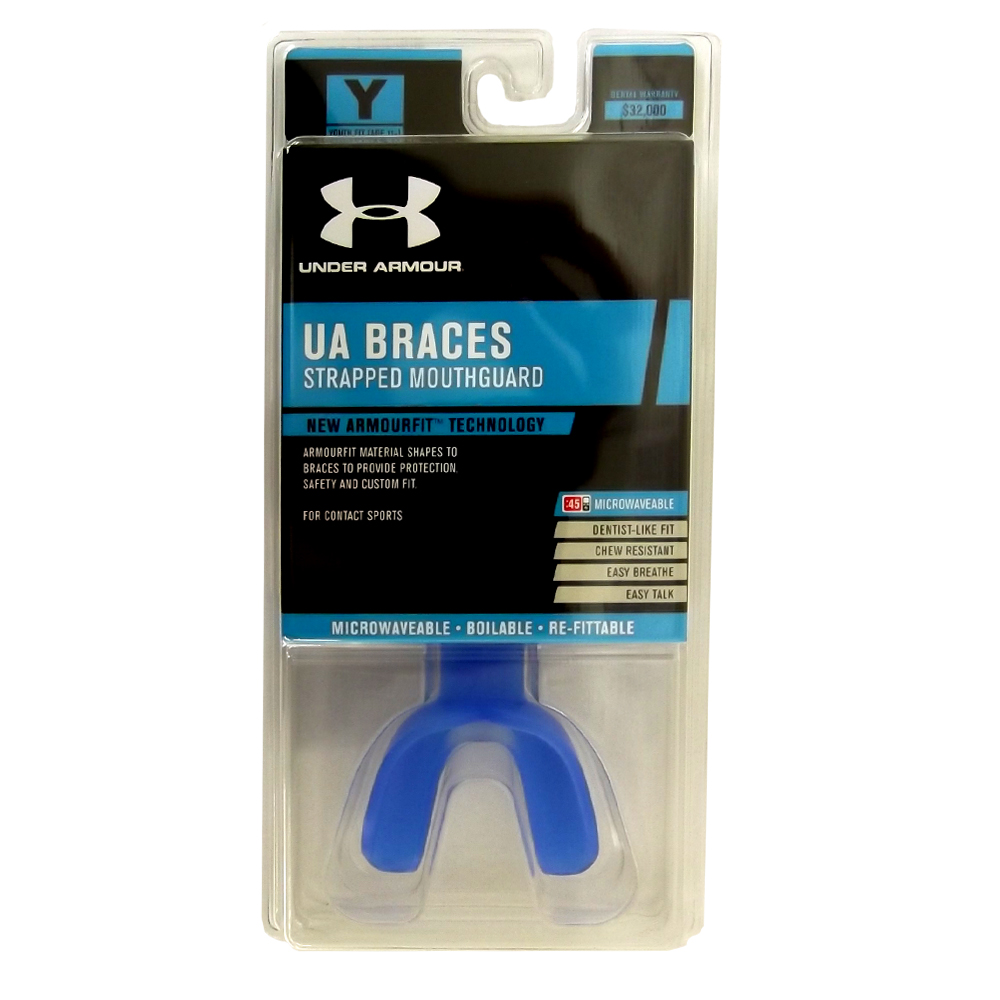 Under Armour Braces W/Strap Mouthguard Youth