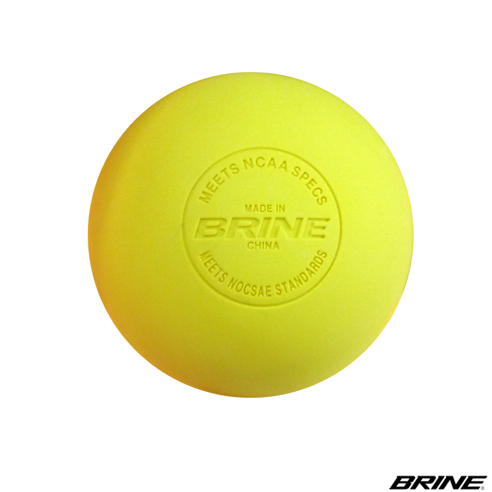 BRINE NOCSAE Loose Yellow Lacrosse Balls