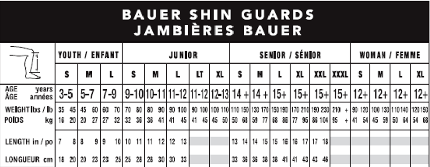bauer x800 lite shin guards