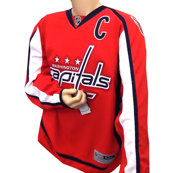 Reebok NHL Youth Boys Washington Capitals Replica Team Jersey