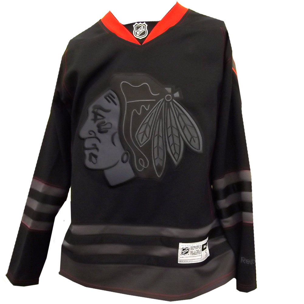 black ice hockey jersey