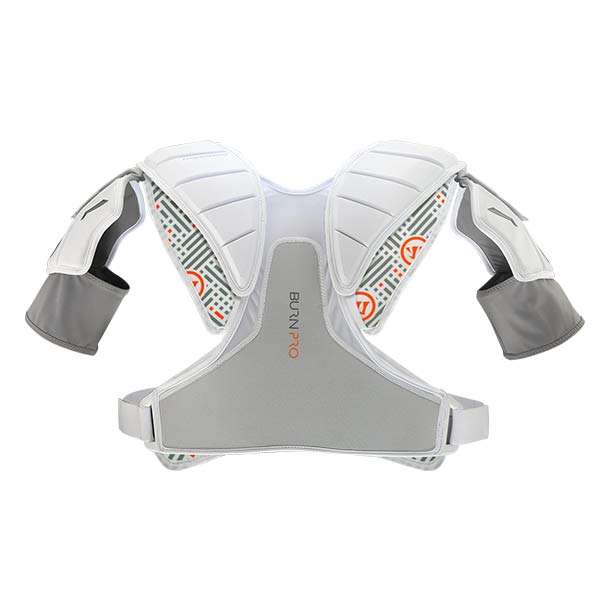 New Warrior Burn Hitman Lacrosse Shoulder Pad 2018 Adult Medium White/Silver 