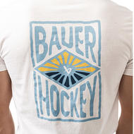 BAUER White Graphic Tee- Sr
