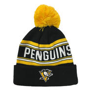 OUTERSTUFF Wordmark Cuffed Pom Knit Hat- Yth