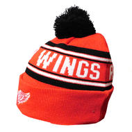 OUTERSTUFF Wordmark Cuffed Pom Knit Hat- Yth