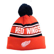 OUTERSTUFF Wordmark Cuffed Pom Knit Hat- Yth