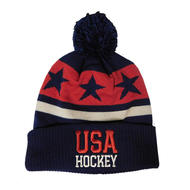 CCM USA Pom Knit Hat- Sr