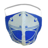 Perani's Goal Mask Navy/Grey Around the Head Face Mask- Yth