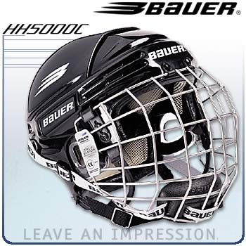 Bauer HH5000C Hockey Helmet Combo (w/ Stainless Steel Cage)