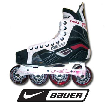 knal schoenen Vrijstelling Nike Bauer Mega Pro Roller Hockey Skates- Senior