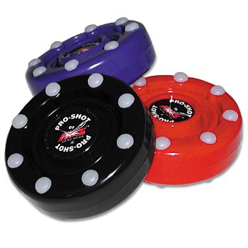 6 Pack of IDS Roller Hockey Puck Pro Shot (Red)