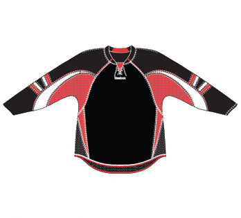 Ottawa 25P00 Edge Gamewear Jersey (Uncrested) - Black- Senior