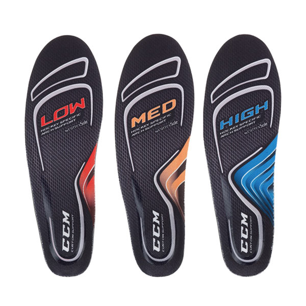 MED-PROFILE Skate Size 4-5.5 jr CCM Custom Support Hockey Skate Insoles 