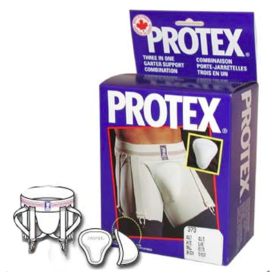 Protex Hockey Cup With Jock 373 Mens Small 28-32 Inch Waist W/ Garter Support 