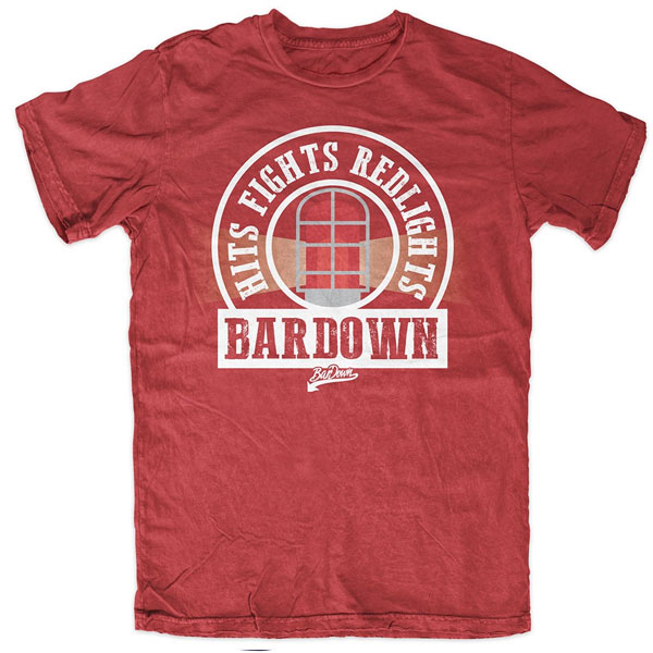 BARDOWN Hits Fights Redlights Tee- Sr