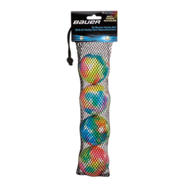 Bauer Street Hockey Ball Multi-Colored - 4pk