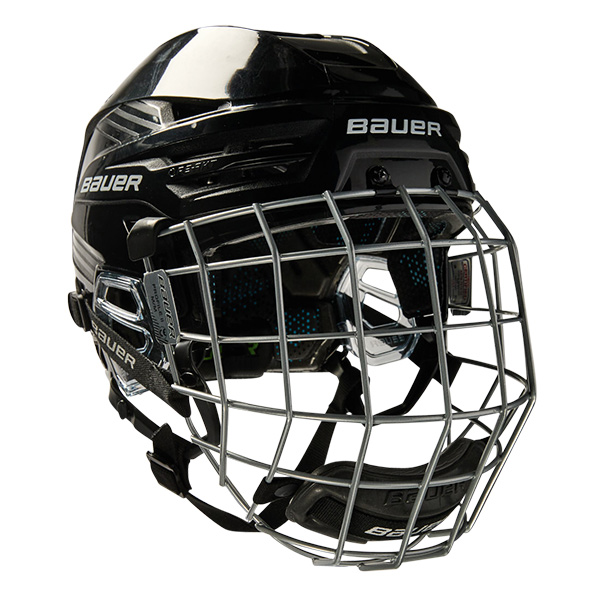 BAUER ReAKT 200 HELMET w/ WHITE CCM CAGE