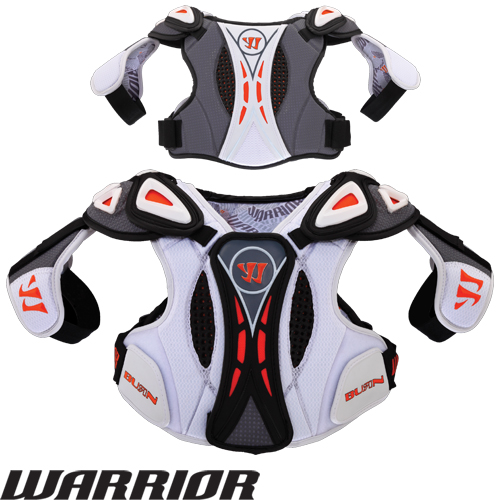 lacrosse shoulder pad warrior burn hitman pads