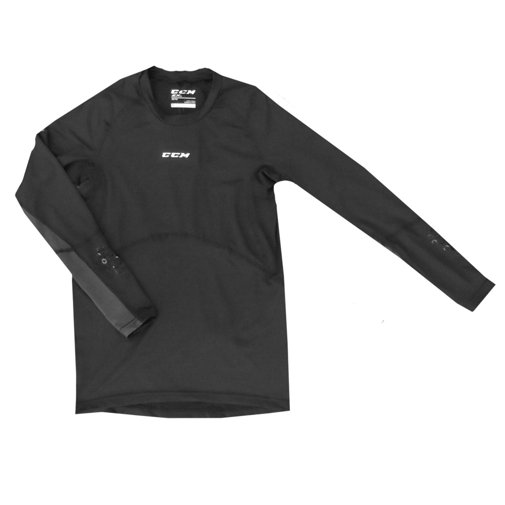 Long Sleeve Spandex Compression Base Layer in Black, Gray, and White