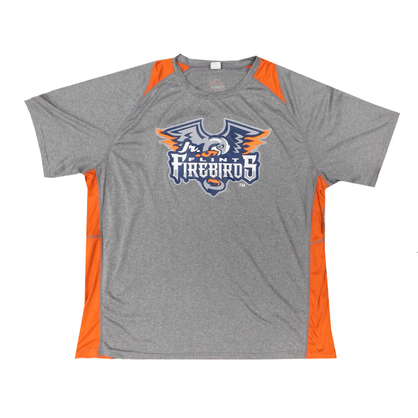 Jr Firebirds SportTek Heather Colorblock Contender Tee Sr