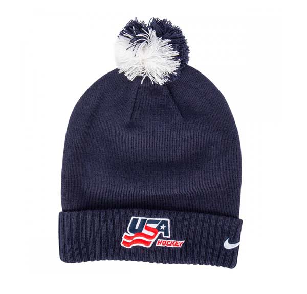 NIKE Sideline Pom Knit USA Hat- Yth