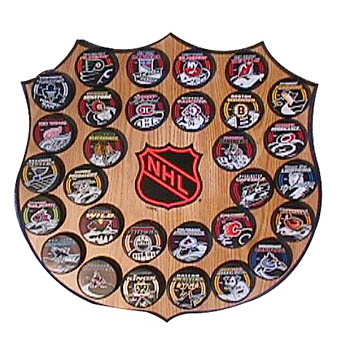 NHL Official Stanley Cup Bracket Mini Puck Wall Plaque.