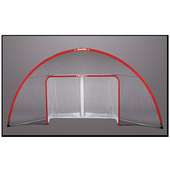 bauer hockey goal with backstop