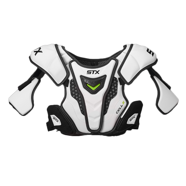 NWT New STX Cell IV Lacrosse Shoulder Pad White Large L Nwt Speed Liner Speed 