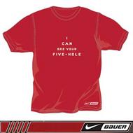 Nike Bauer Five Hole Short Sleeve Tee- Senior