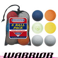 Warrior 6-Pack Lacrosse Ball Ultimate Assortment