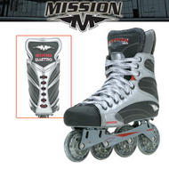 Mission Helium 9500 Roller Hockey Skates- Senior