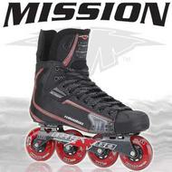 Mission Commander Black Roller Hockey Skates- Senior