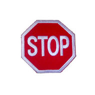 Stop Sign Hockey Jersey Patch