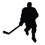 A&R Hockey Player Magnet Decal
