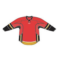Calgary 25P00 Edge Gamewear Jersey (Uncrested) - Red- Senior