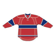 Montreal 25P00 Edge Gamewear Jersey (Uncrested) - Red- Senior