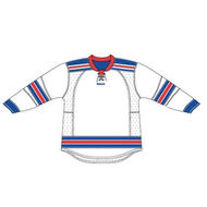 NY Rangers 25P00 Edge Gamewear Jersey (Uncrested) - White- Senior