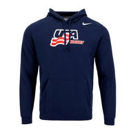 NIKE USA Club Fleece Pull Over Hoody- Sr