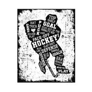 PAINTED PASTIMES Hockey Player Canvas