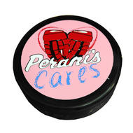 Peranis Cares Pink Custom Pucks