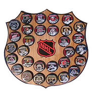 NHL Team Puck Wall Plaque