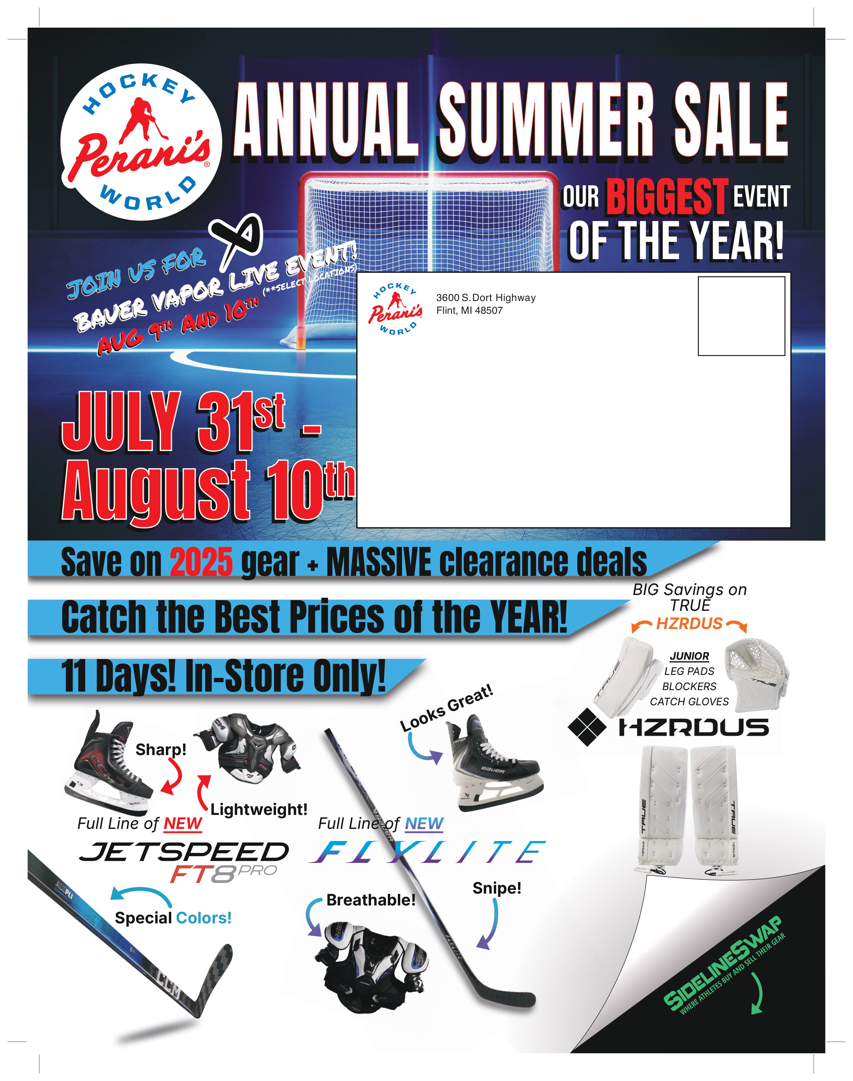 Perani's Hockey World Summer sale